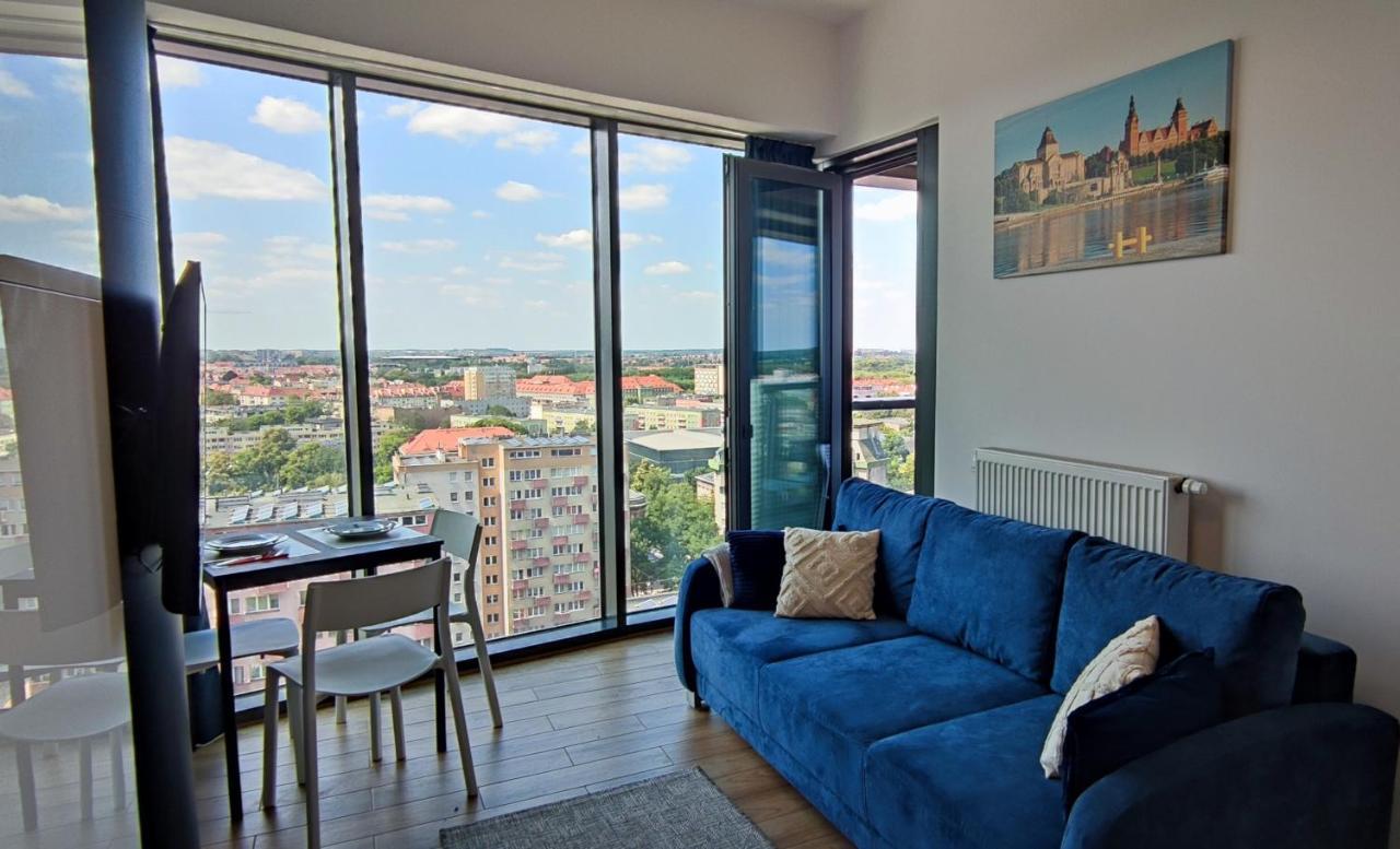 Ferienwohnung Aleda Tower, 14 Floor, Balkon Stettin Exterior foto