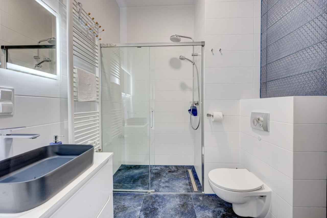 Ferienwohnung Aleda Tower, 14 Floor, Balkon Stettin Exterior foto