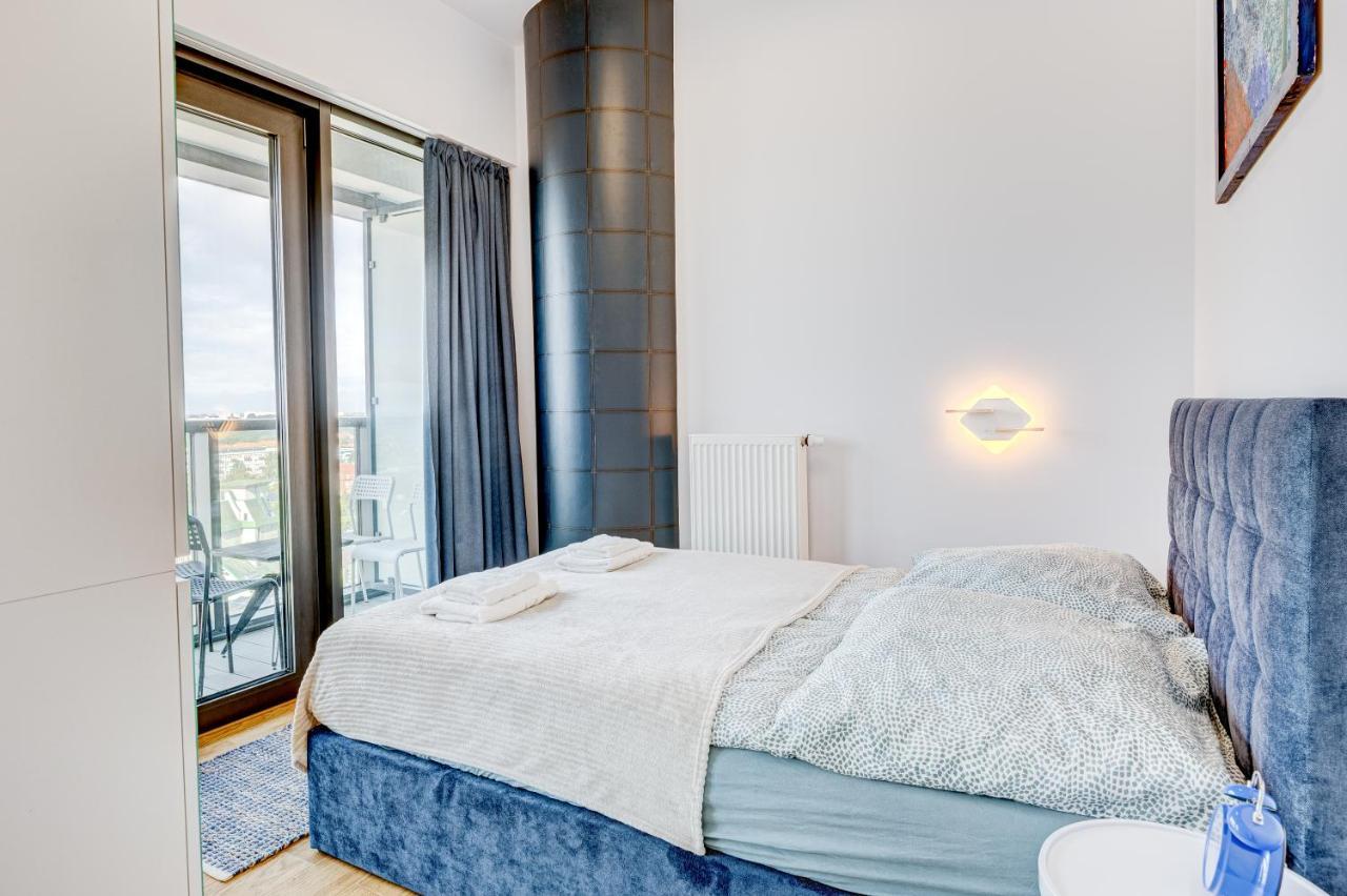 Ferienwohnung Aleda Tower, 14 Floor, Balkon Stettin Exterior foto